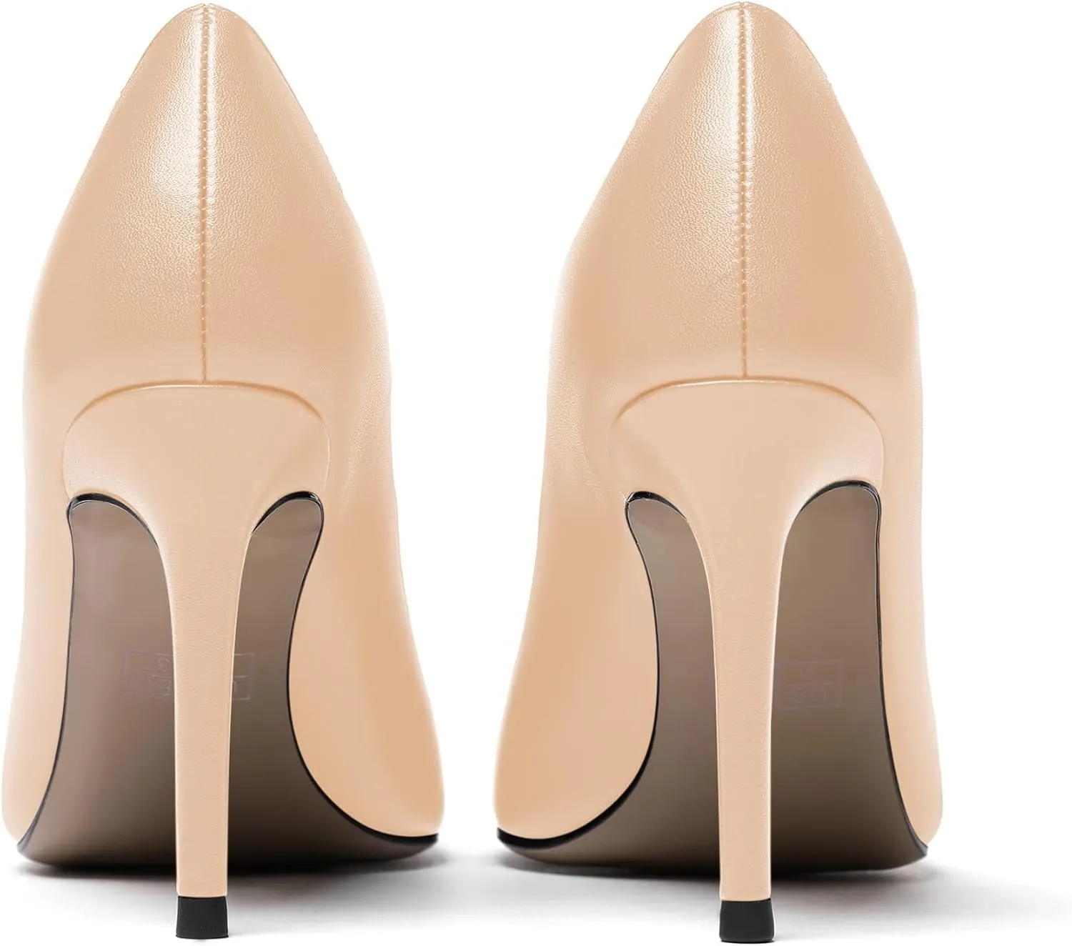 WAYDERNS Women's Matte Pointed Toe Slip On Stiletto High Heel Pumps Wedding Dress Shoes 3.5 Inch