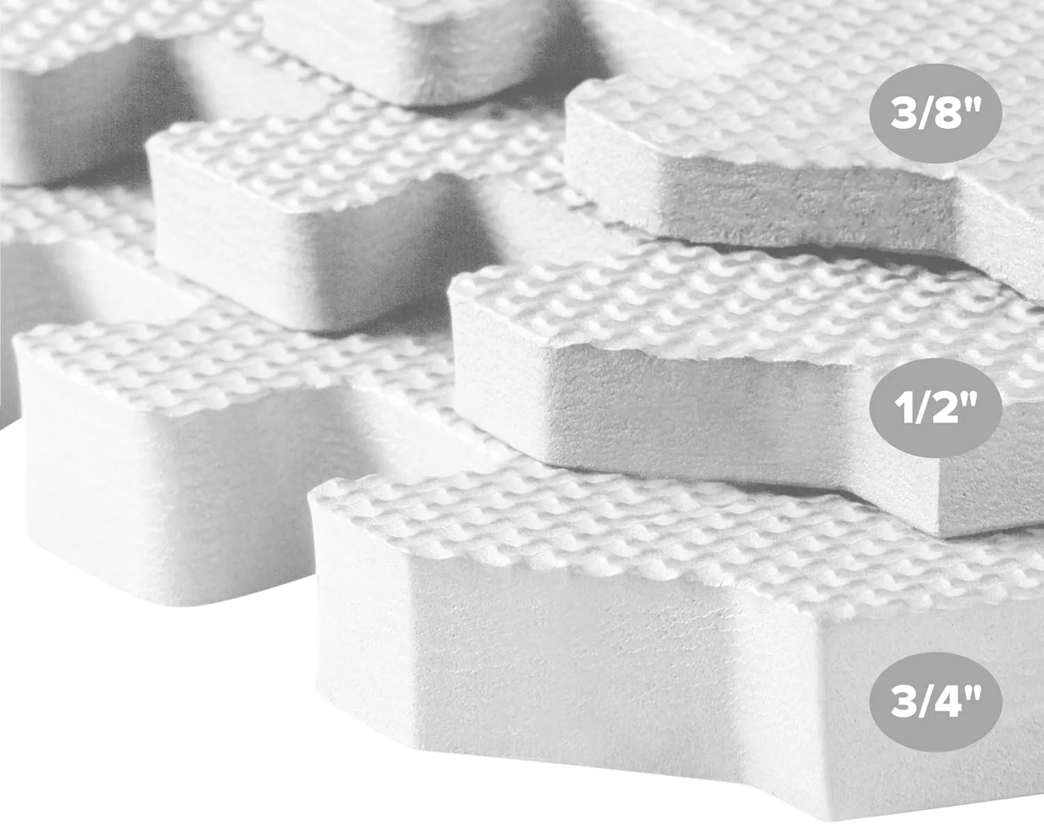 We Sell Mats – ½ Inch Thickness Multipurpose EVA Foam Floor Tiles – Interlocking Floor Mat for Indoor Gym, Playroom, and Home Use