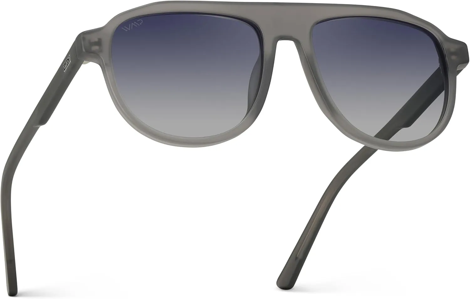 WearMe Pro Bold Retro Polarized Aviator Sunglasses | Geometric Flat Top Frame Design, Gradient Lenses