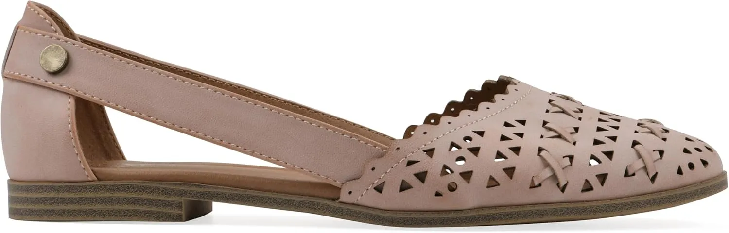 WHITE MOUNTAIN Women's Nobler Open Ballet Flat