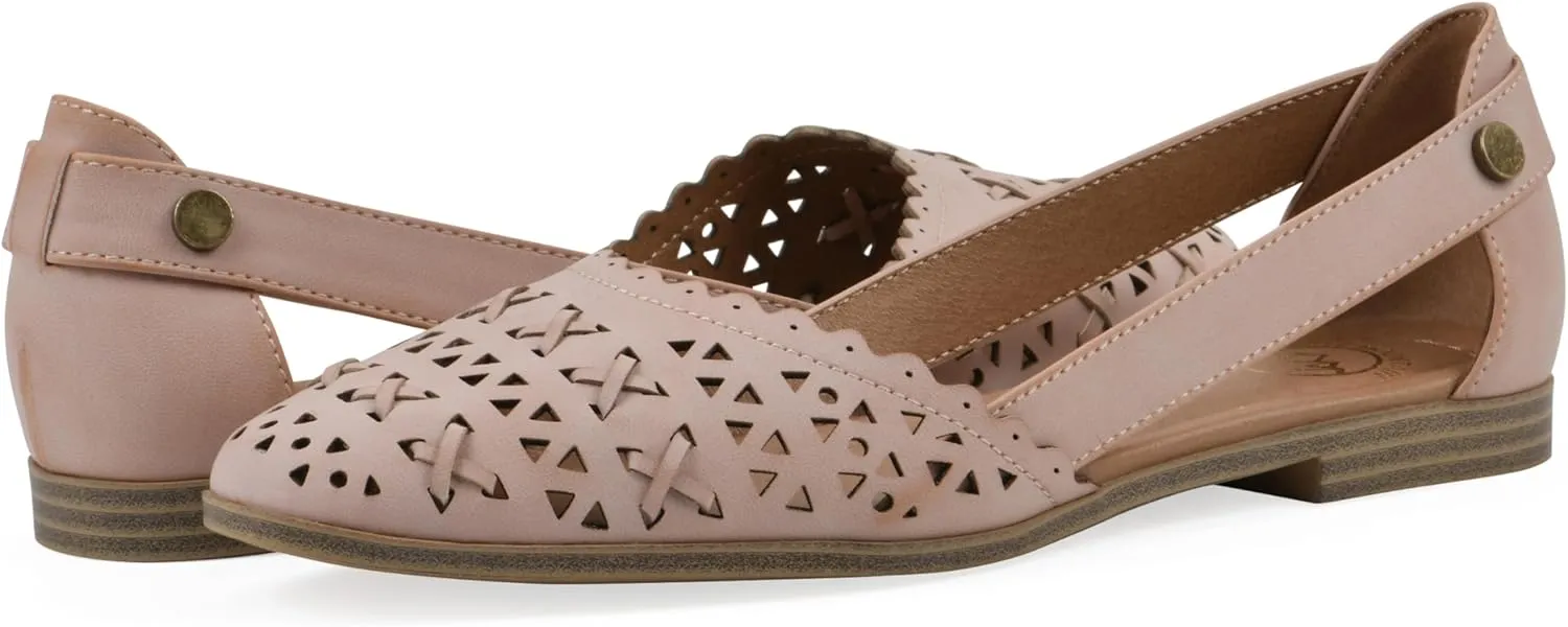 WHITE MOUNTAIN Women's Nobler Open Ballet Flat