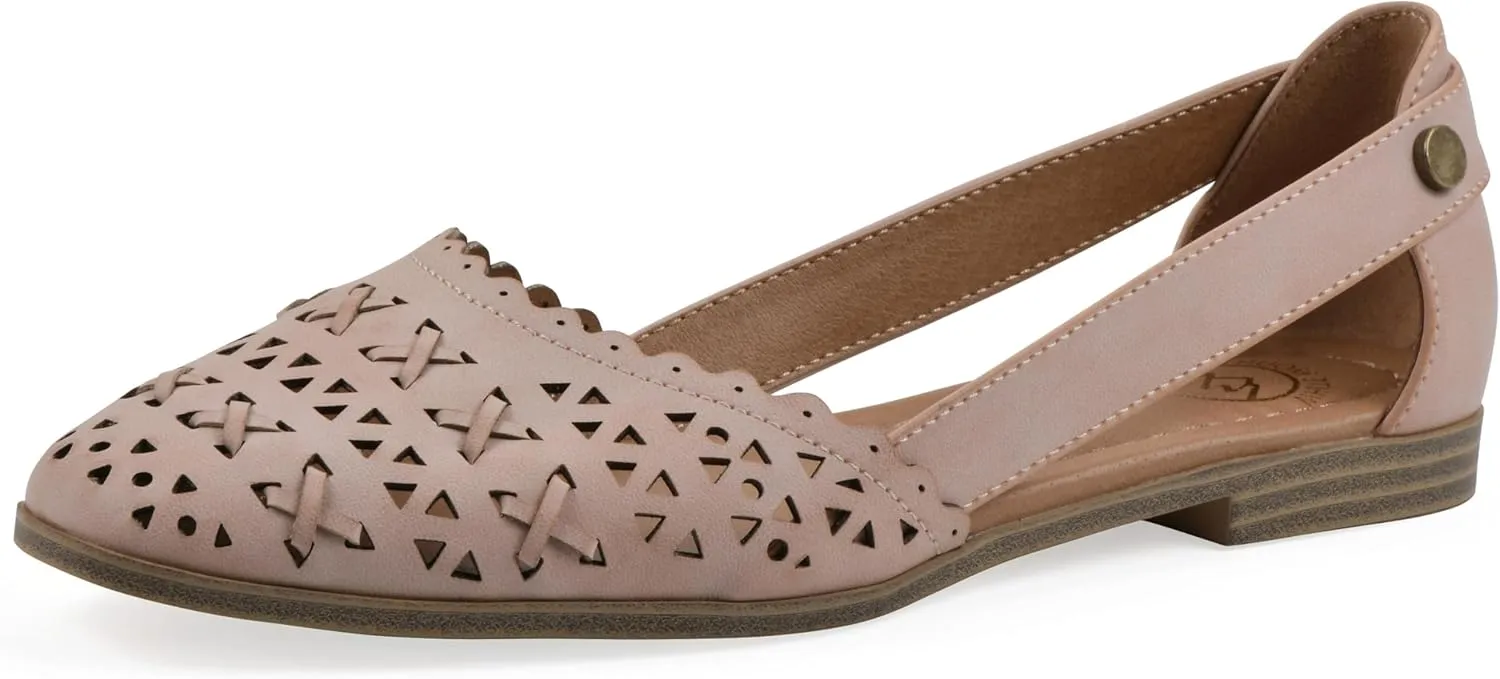 WHITE MOUNTAIN Women's Nobler Open Ballet Flat