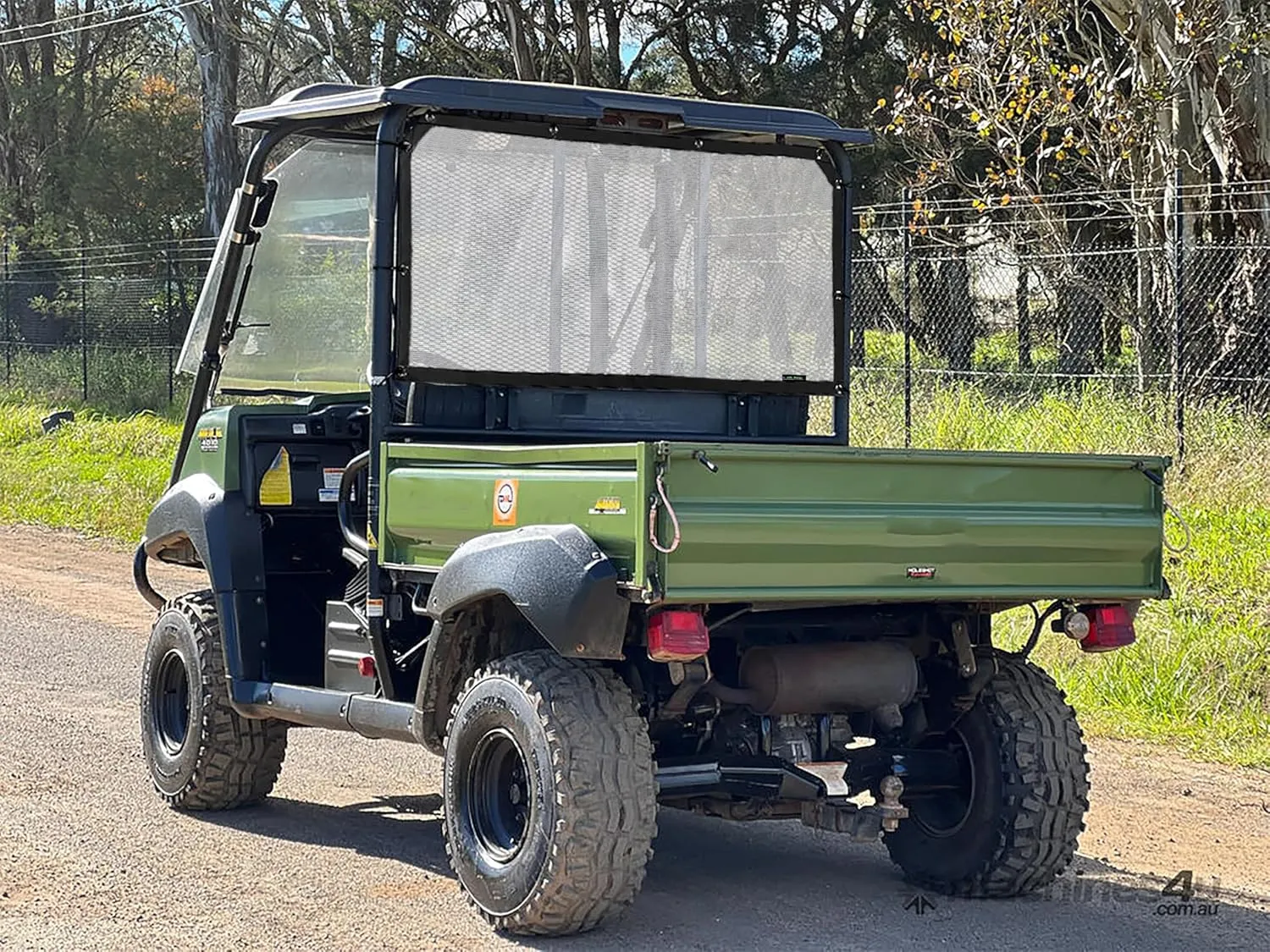 White UTV Dust Screen Fits Kawasaki MULE 4010