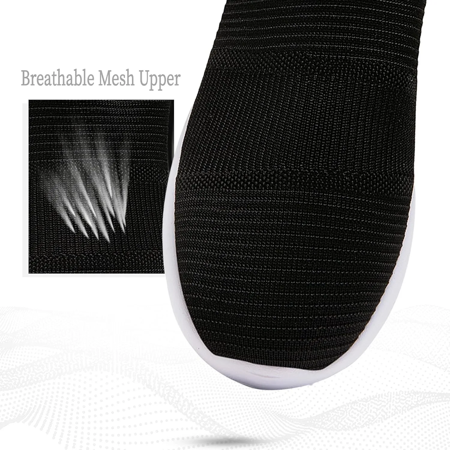 Women Running Shoes Tennis Walking Sneakers Lightweight Slip On Workout Gym Shoes