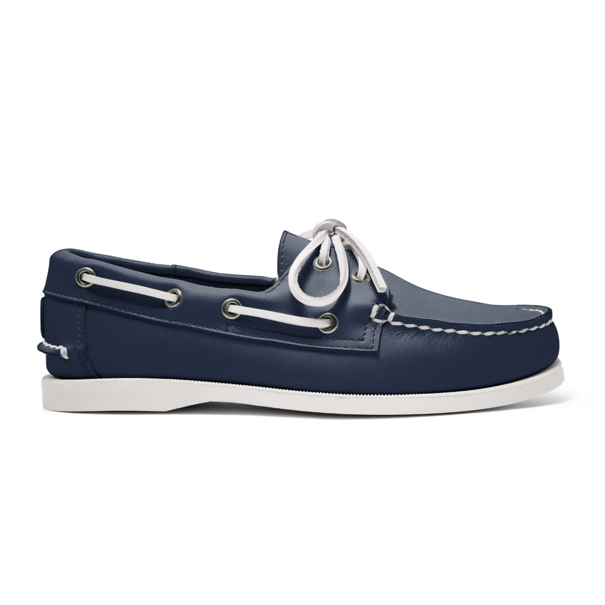 Women's 2 Eyelet LE Boat Shoe: Navy