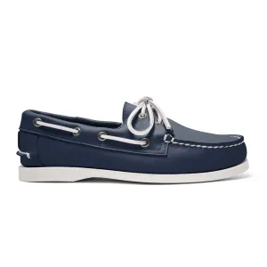 Women's 2 Eyelet LE Boat Shoe: Navy