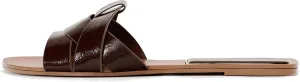Women's Criss Cross Straps Flat Sandals Open Toe Fashion Braided Slides Summer Summer Dressy Beach Slippers