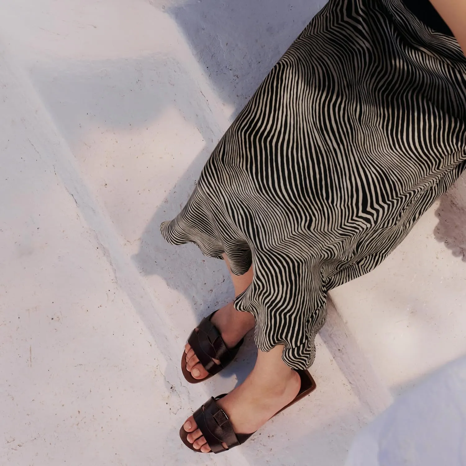 Women's Criss Cross Straps Flat Sandals Open Toe Fashion Braided Slides Summer Summer Dressy Beach Slippers