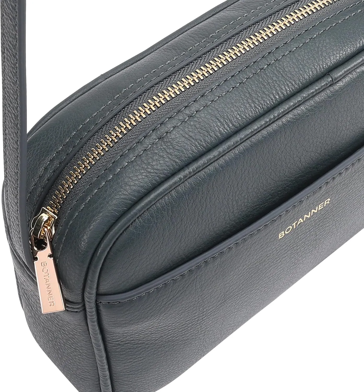 Women's Elegant Genuine Leather Crossbody Bag - Versatile Design, Adjustable Strap, Top Zip Closer, Light & Chic