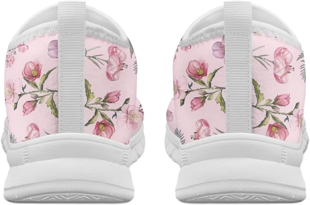 Women's Fashion Sneakers Slip On Walking Loafers Travel Shoes（White Sole）