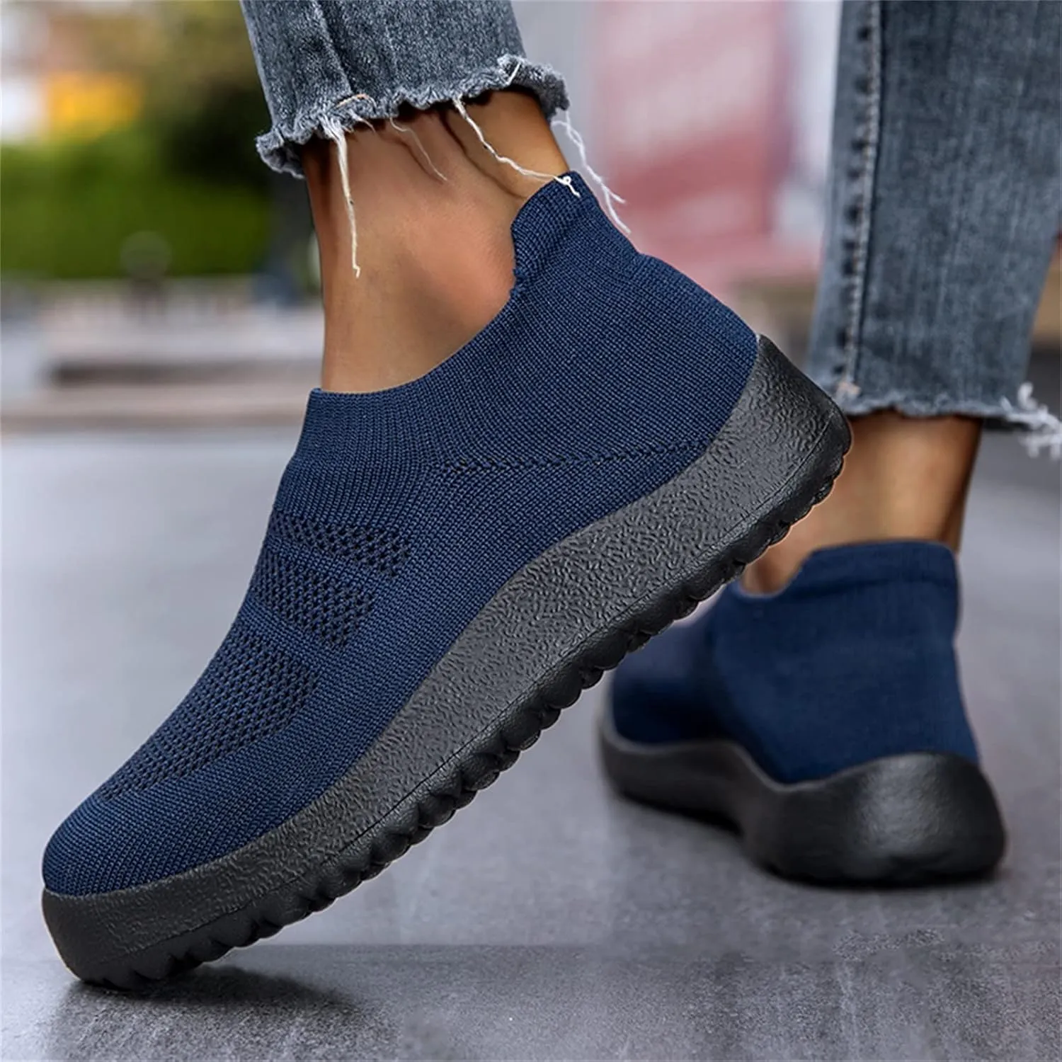 Womens Ladies Walking Running Shoes Slip On Lightweight Mens Tennis Shoes Wide Men's Casual Dress Shoes Women Shoes Sneakers Black Tennis Shoe Loafers Dress Shoe