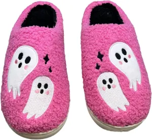 Women's Men's Fuzzy Memory Foam Slippers Fluffy Warm Comfort Light Weight Indoor Outdoor House Couple Shoes
