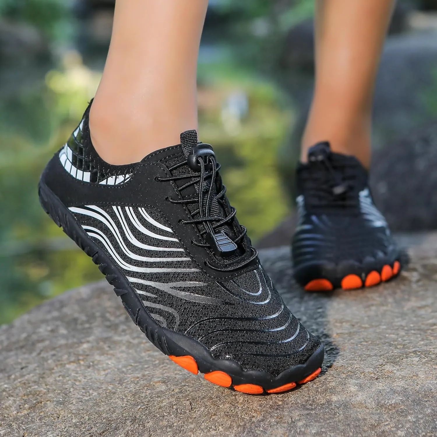 Women's Men's Hike Barefoot Shoes Wide Toe Box Water Shoes Quick Dry Swim Shoe Breathable & Non-Slip for Pool Beach Surf Walk Water Yoga