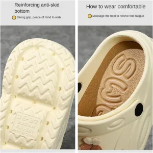 Women's Platform Clogs Slip On Slides Shoes Beach Sandals Gardener Clog Hight Heels Mule Slippers Garden Shoes DIY Cartoon Accessories Sandals