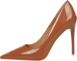 Women's Pointed Toe Pumps High Heel Stilettos Slip-on Rhinestone Sequin Pumps