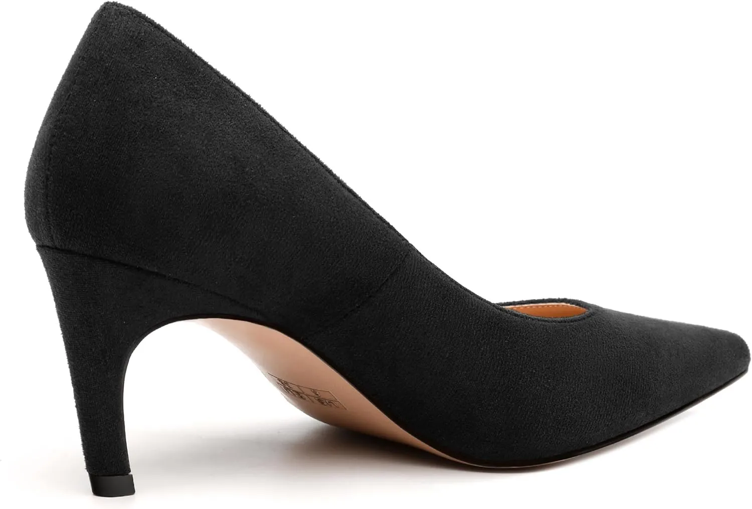 Women's Pumps, Pointed Toe Mid Stiletto Heels, Slip On Fashion Solid Dress Wedding Working Shoes for Women 2.5 inch