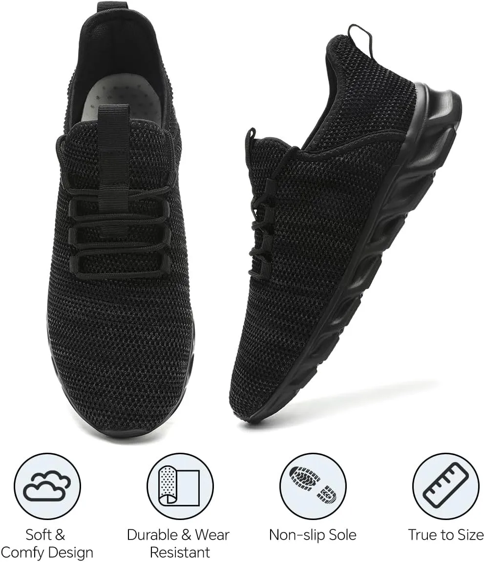 Womens Running Shoes Walking Tennis Sneakers Casual Slip on Breathable Lightweight Comfortable Fashion Athletic Sports Gym Trainers