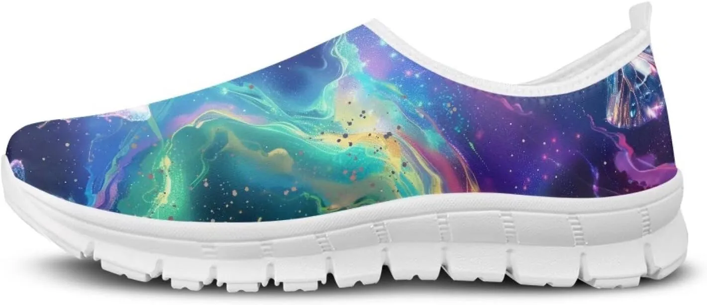 Womens Slip On Sneakers Trendy Casual Shoes for Women Non Slip Work Shoes