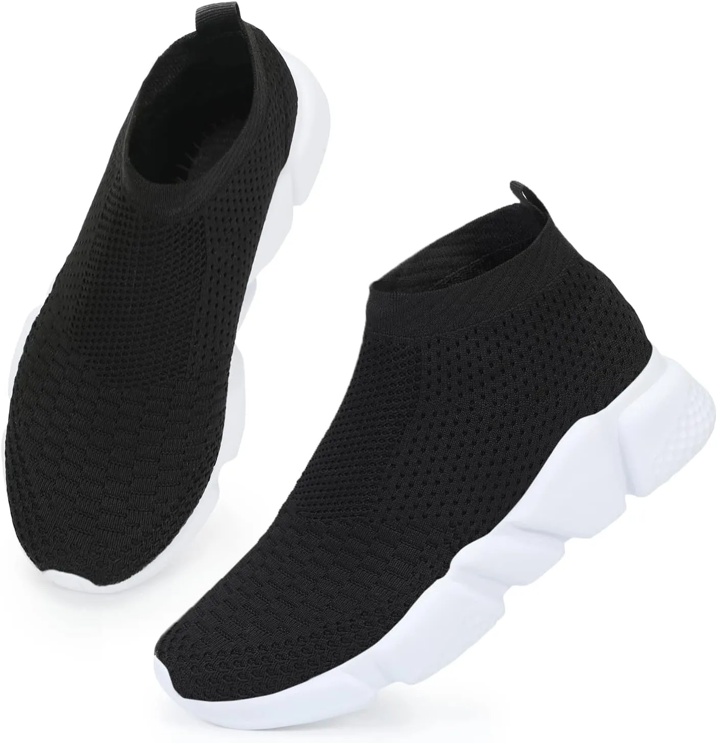 Women's Slip On Socks Sneakers Walking Shoes Running Tennis Athletic Gym Workout Non Slip Athletic Fashion Sneakers