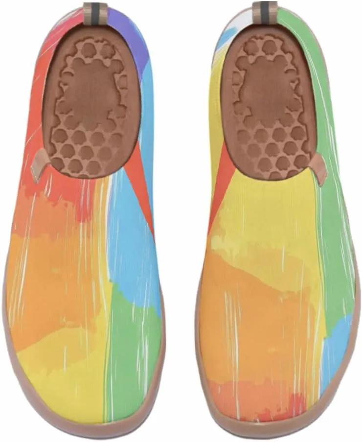 Women's Travel Walking Shoes Knit Slip On Casual Loafers