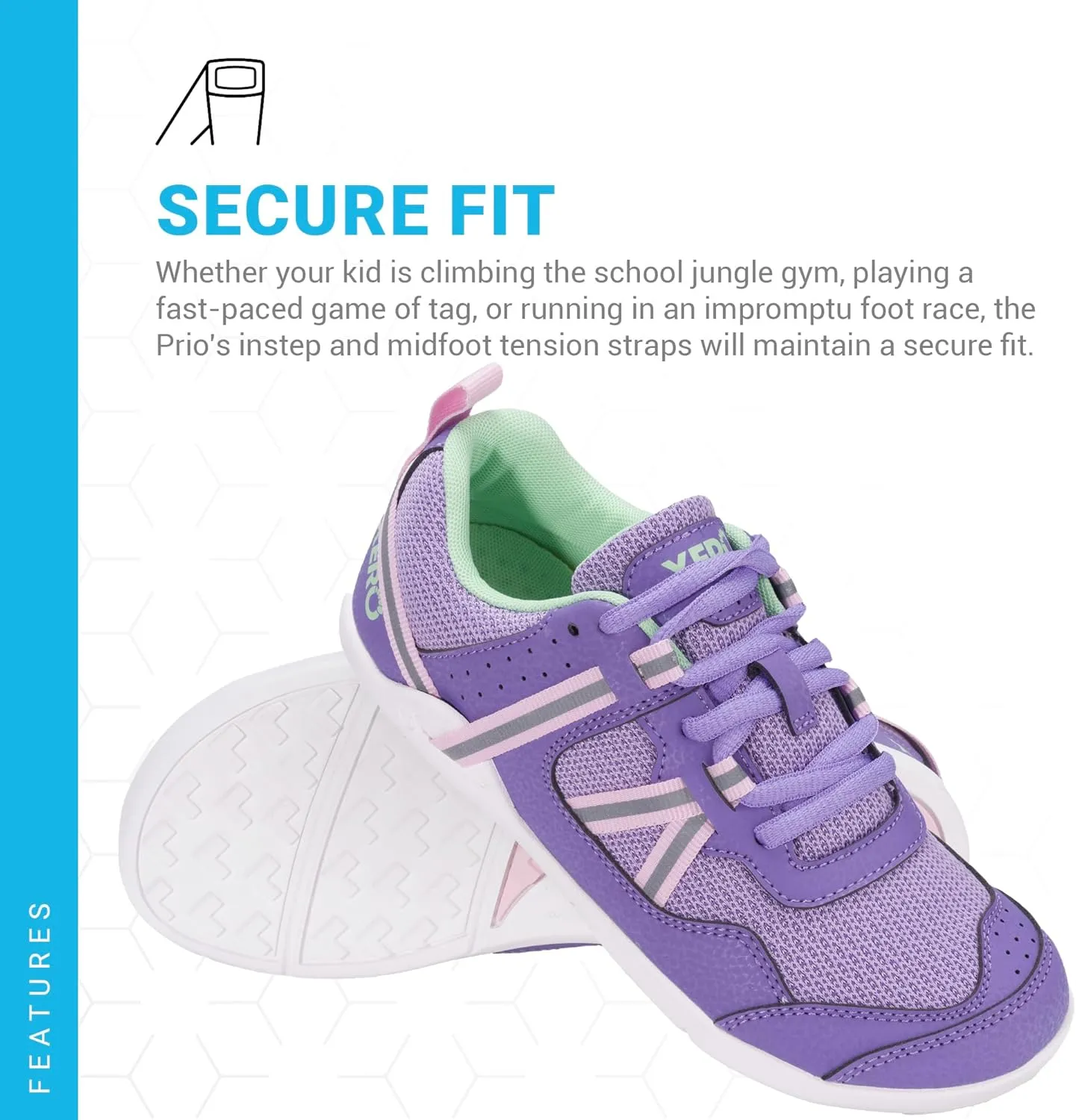 Xero Shoes Kids' Prio Cross Training Shoe - Lightweight Zero Drop, Barefoot