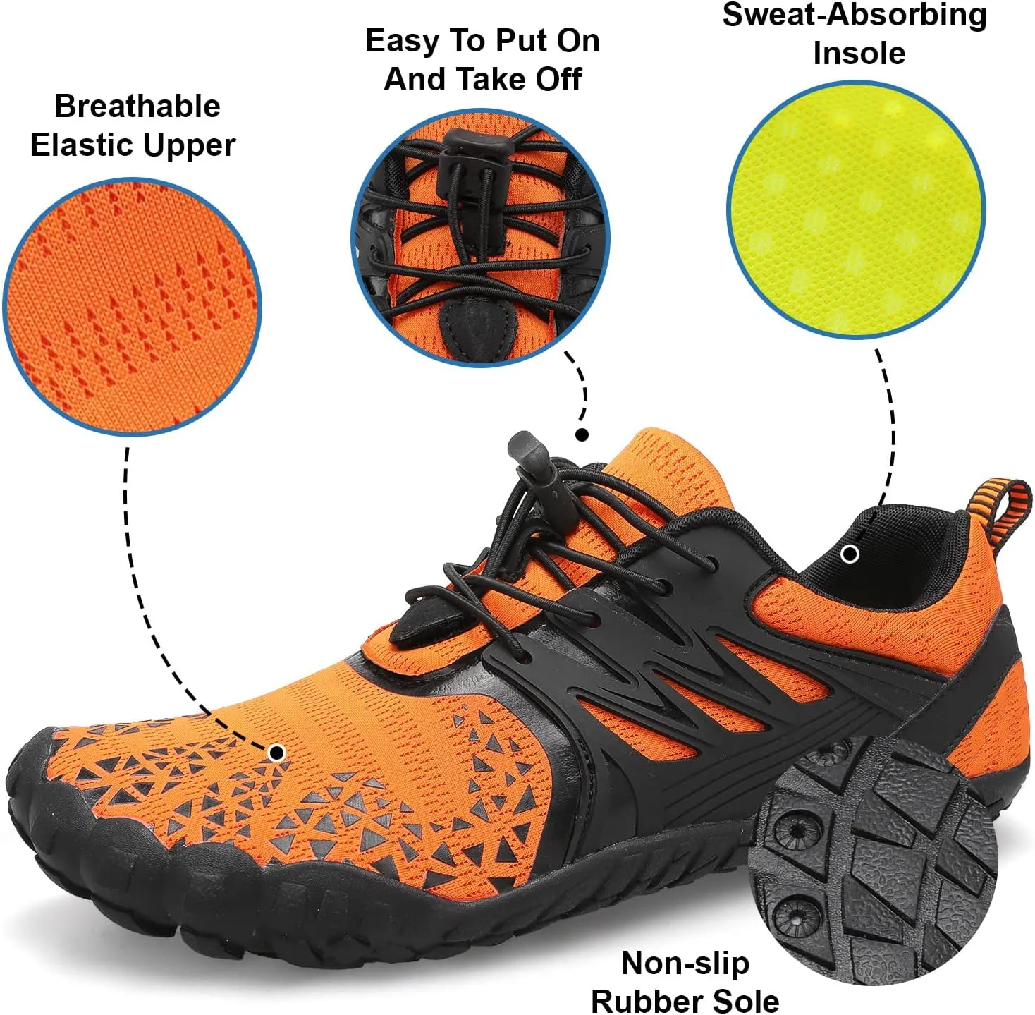XIHALOOK Athletic Hiking Water Shoes Womens Mens Quick Dry Barefoot for Beach Walking Kayaking Surfing Training