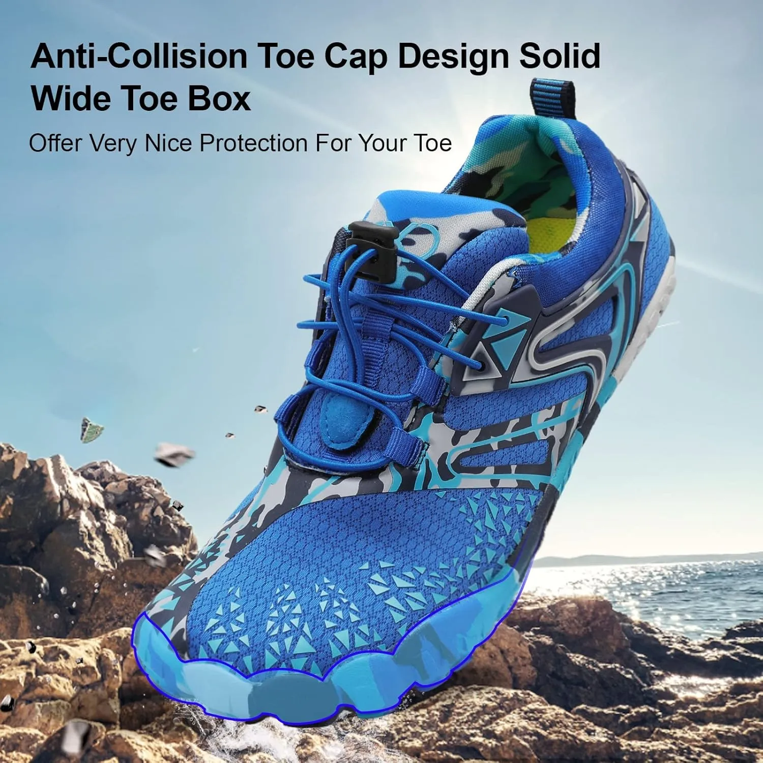 XIHALOOK Athletic Hiking Water Shoes Womens Mens Quick Dry Barefoot for Beach Walking Kayaking Surfing Training