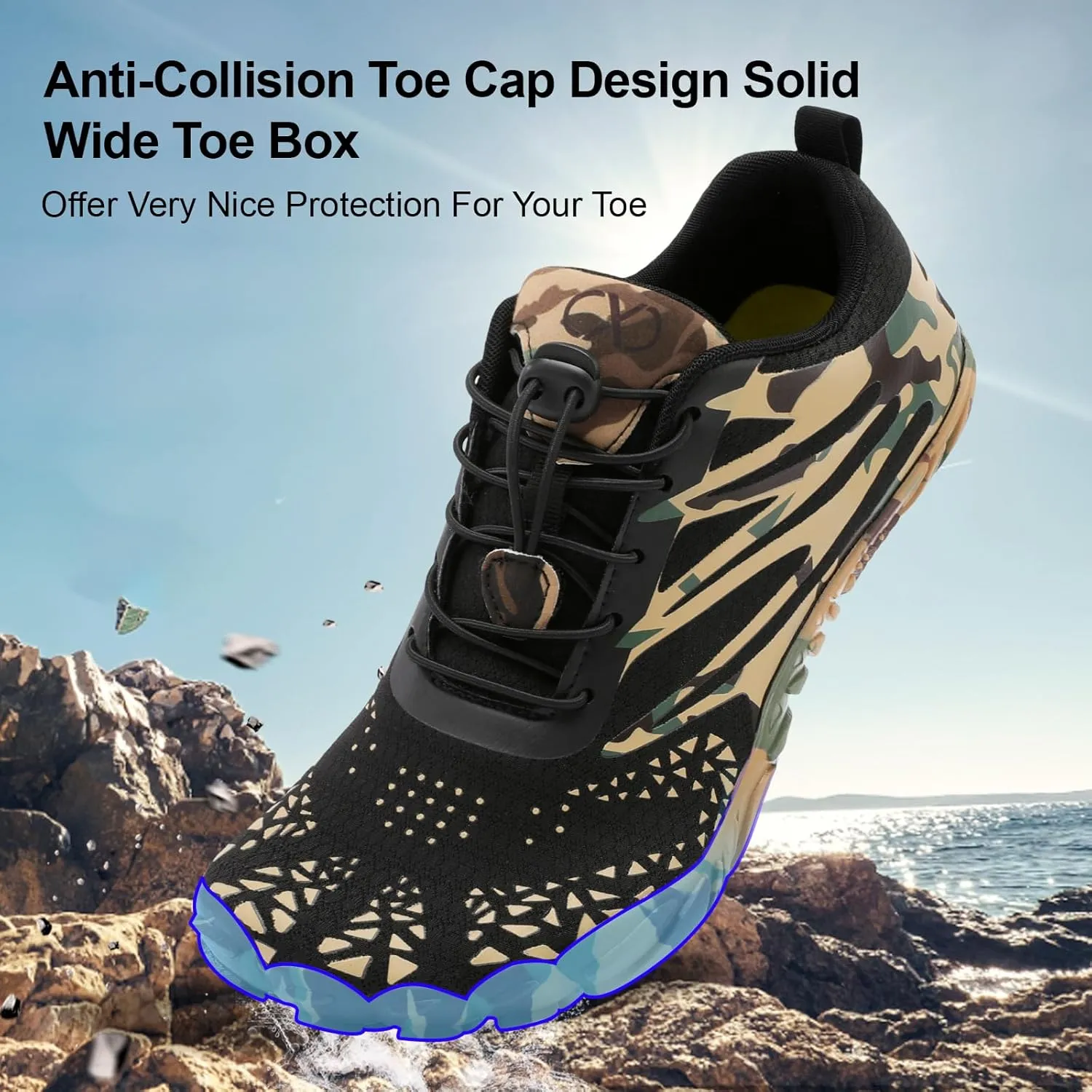 XIHALOOK Athletic Hiking Water Shoes Womens Mens Quick Dry Barefoot for Beach Walking Kayaking Surfing Training