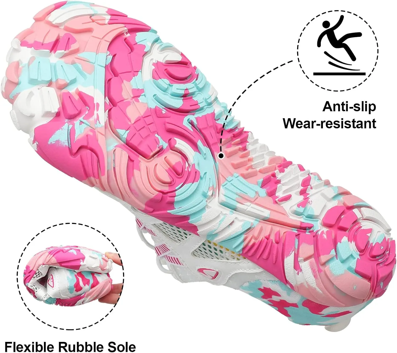 XIHALOOK Athletic Hiking Water Shoes Womens Mens Quick Dry Barefoot for Beach Walking Kayaking Surfing Training