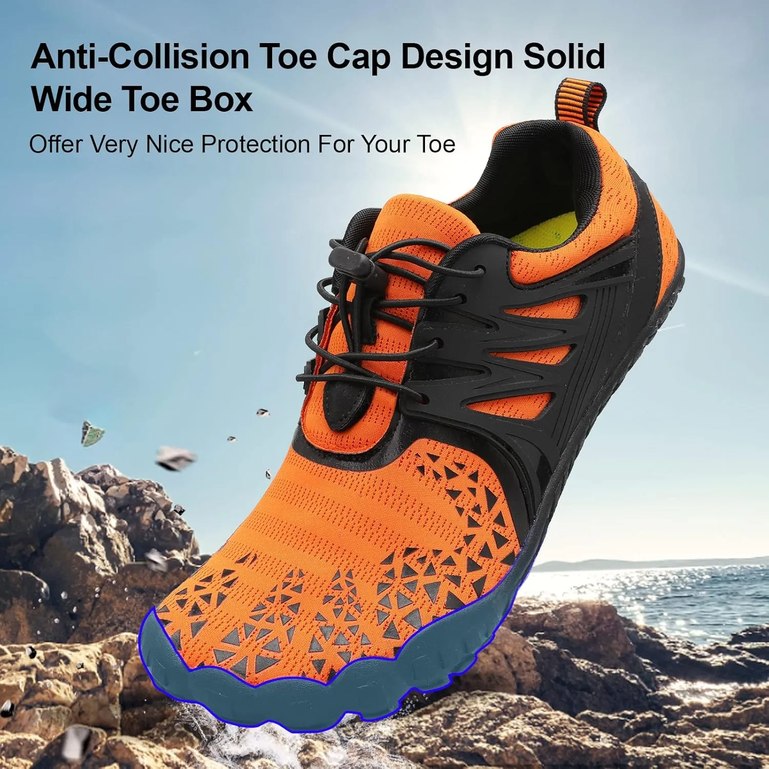 XIHALOOK Athletic Hiking Water Shoes Womens Mens Quick Dry Barefoot for Beach Walking Kayaking Surfing Training