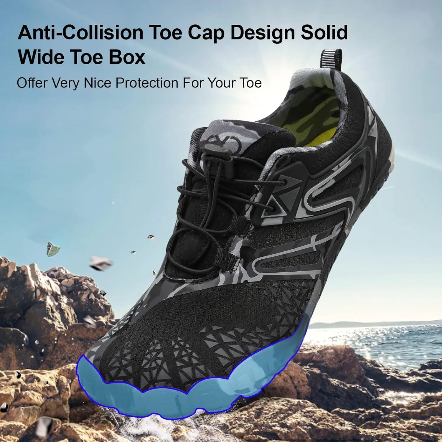 XIHALOOK Athletic Hiking Water Shoes Womens Mens Quick Dry Barefoot for Beach Walking Kayaking Surfing Training