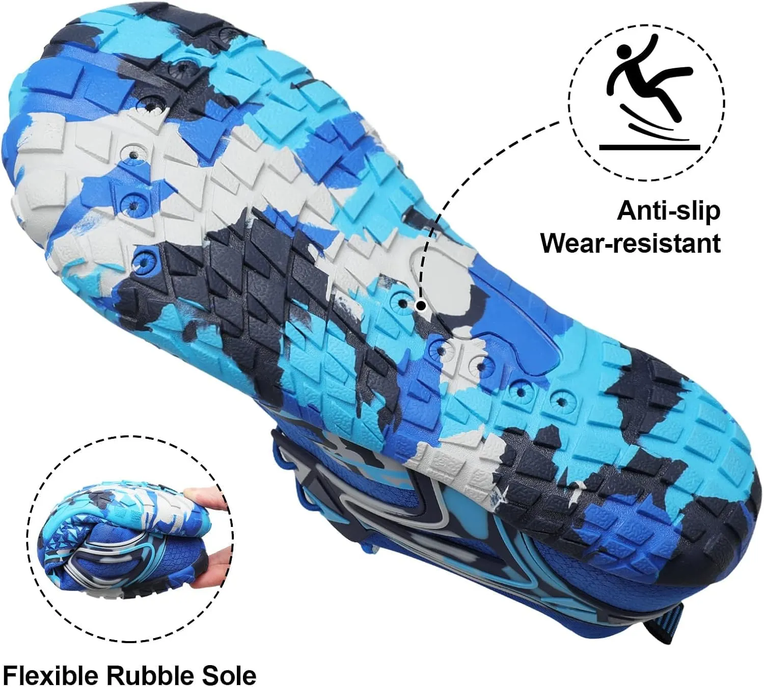 XIHALOOK Athletic Hiking Water Shoes Womens Mens Quick Dry Barefoot for Beach Walking Kayaking Surfing Training