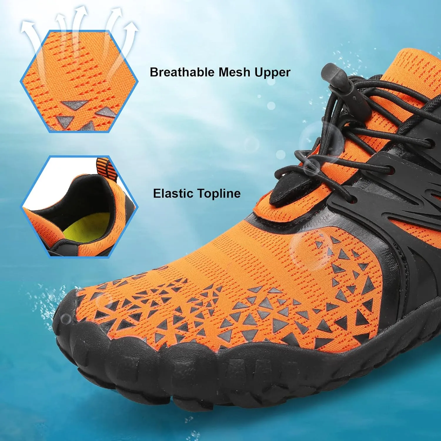 XIHALOOK Athletic Hiking Water Shoes Womens Mens Quick Dry Barefoot for Beach Walking Kayaking Surfing Training