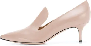 YODEKS Womens Kitten Heel Pumps Point Toe Mid Heels Slip On 6.5cm Stiletto Heels Pumps Dress Party Office Shoes