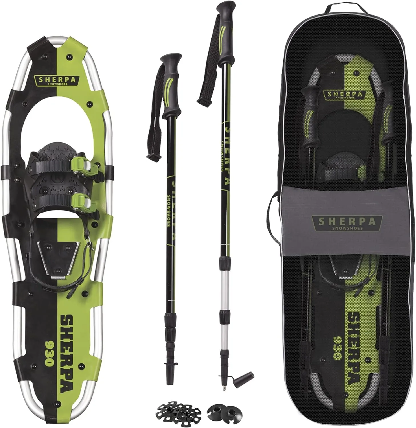Yukon Charlie's Sherpa Snowshoe, Snowshoes for Men & Women, Snowshoeing Kits for All Skill Levels, Multiple Sizes & Models